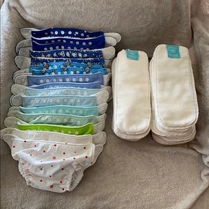 16 Charlie Banana Diapers and 26 inserts